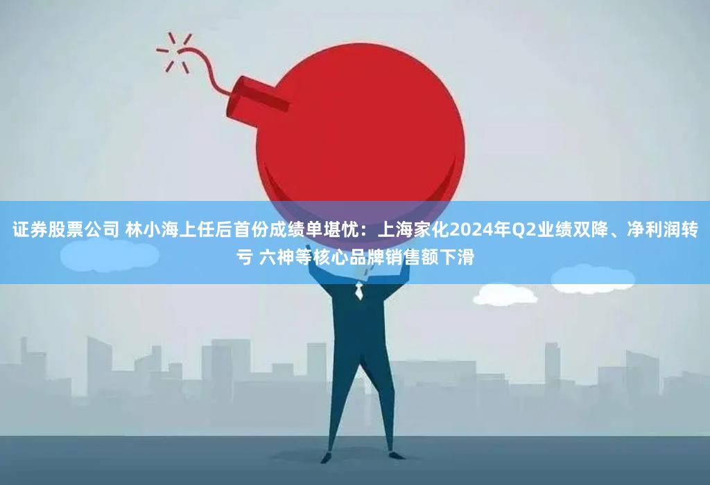 证券股票公司 林小海上任后首份成绩单堪忧：上海家化2024年Q2业绩双降、净利润转亏 六神等核心品牌销售额下滑